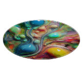 流体、光沢、泡 カッティングボード (角)