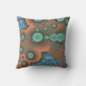 流体#3フラクタルアート装飾用クッション クッション (裏面)