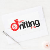 流保流おもしろい 長方形シール (封筒)