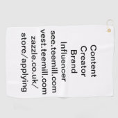 流入者 ゴルフタオル (横)