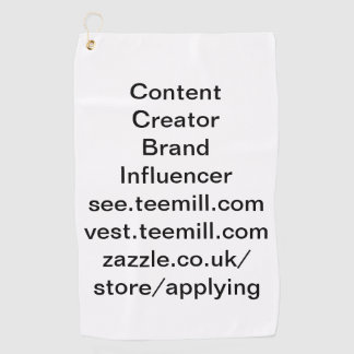 流入者 ゴルフタオル