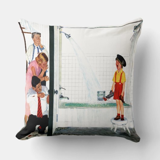 流出のたらい クッション (正面)