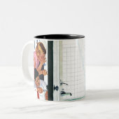 流出のたらい ツートーンマグカップ (正面左)