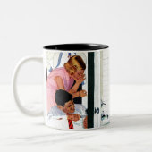 流出のたらい ツートーンマグカップ (左)