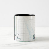 流出のたらい ツートーンマグカップ (中央)