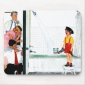 流出のたらい マウスパッド (正面)