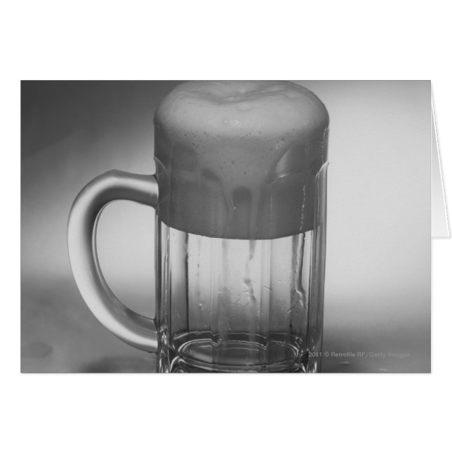 流出ビールガラス (正面横)