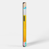 流動するネオンの抽象画 iPhoneケース (右側面)