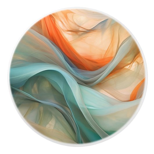 流動シルク抽象芸術セラミックノブ セラミックノブ (正面)