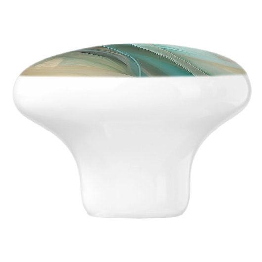 流動シルク抽象芸術セラミックノブ セラミックノブ (側面)