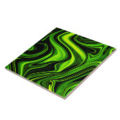 流動大理石の光沢緑色 タイル (側面)