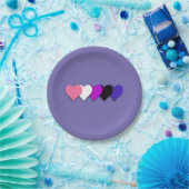 流動性プライドハート紙プレート ペーパープレート (パーティー)