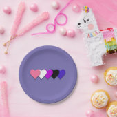 流動性プライドハート紙プレート ペーパープレート (パーティー)