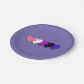 流動性プライドハート紙プレート ペーパープレート (アングル)