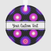 流動性プライド黒花模様オーナメント オーナメント (裏面)