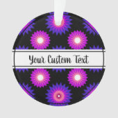 流動性プライド黒花模様オーナメント オーナメント (正面)