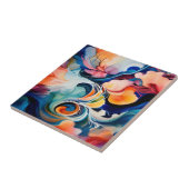 流動抽象芸術アルコールインク タイル (側面)