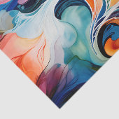 流動抽象芸術アルコールインク 薄葉紙 (詳細)