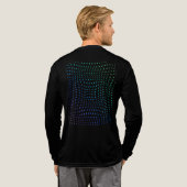 流動液体モーションパターンTシャツ トライブレンドＴシャツ (背面全体)