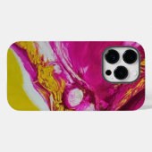 流動的なアートをカラーで変換する Case-Mate iPhoneケース (裏面 (横))