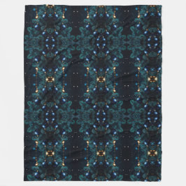 流動的なクリスマスをテーマにした抽象芸術アート フリースブランケット