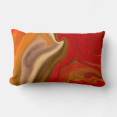 流動的アート ランバークッション (正面)