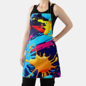 流動的絵を描なネオン エプロン (インサイチュ)