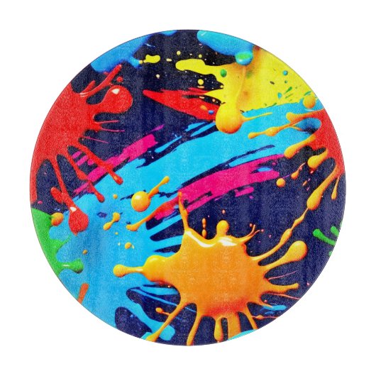 流動的絵を描なネオン カッティングボード (正面)