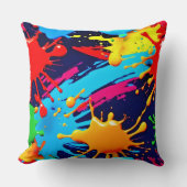 流動的絵を描なネオン クッション (正面)