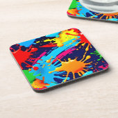 流動的絵を描なネオン コースター (左側)