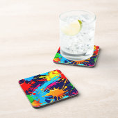 流動的絵を描なネオン コースター (右側)