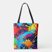 流動的絵を描なネオン トートバッグ (裏面)
