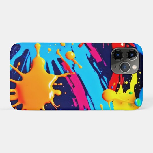 流動的絵を描なネオン Case-Mate iPhoneケース (裏面(横))