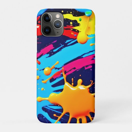 流動的絵を描なネオン Case-Mate iPhoneケース (裏)