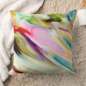 流動色の枕 クッション (ブランケット)