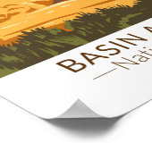 流域およびレンジナショナルモニュメントネバダヴィンテージ ポスター (角)