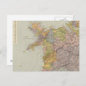 流域マップ（イングランド、ウェールズ） 3 ポストカード (正面/裏面)