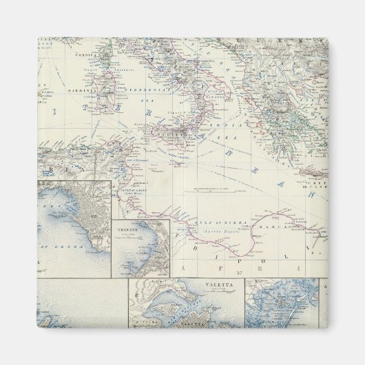 流域地中海の マグネット (正面)