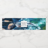 流川風光明媚な自然結婚写真 ペットボトルラベル (シングルラベル)