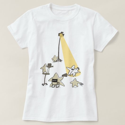 流星のおもしろいな単語のしゃれの漫画のグラフィック Tシャツ (デザイン正面)