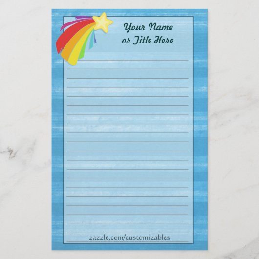 流星の文房具 便箋 (正面)