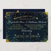 流星の結婚式招待状 招待状 (正面/裏面)