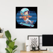 流星を追いかける ポスター (ホームオフィス)