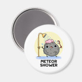 流星シャワーおもしろいサイエンスプン マグネット (正面/裏面)