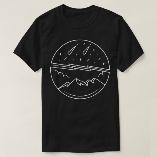 流星シャワー恋人ウォッチングパーティーナイトメーターW Tシャツ (デザイン正面)