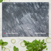 流星シャワー赤いハートキッチンタオル キッチンタオル (折り畳み)