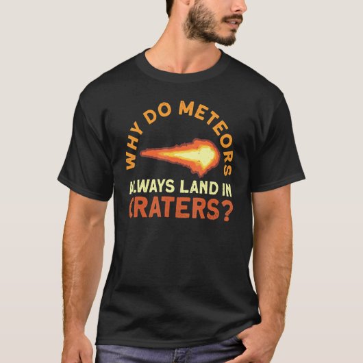 流星観測パーティー流星気象観測D Tシャツ (正面)