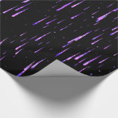 流星雨-紫色 ラッピングペーパー (角)