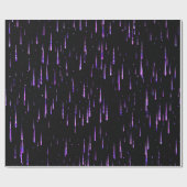 流星雨-紫色 ラッピングペーパー (フラット)