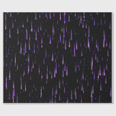 流星雨-紫色 ラッピングペーパー (フラット)